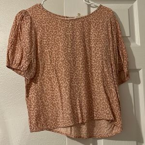 Pink Leopard Blouse